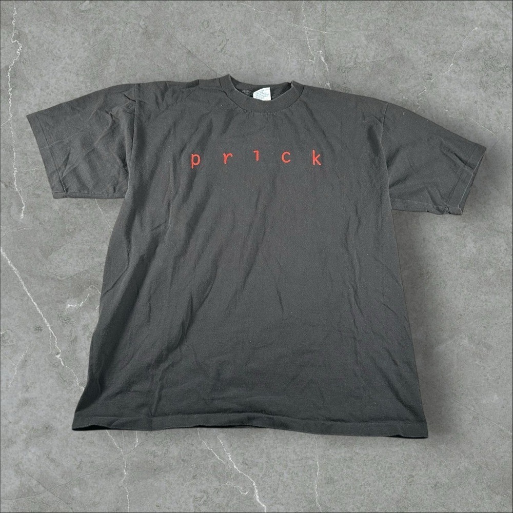 Vintage Prick Shirt Mens XL Black 90s Nine Inch Nails Rock Rare Single Stitch